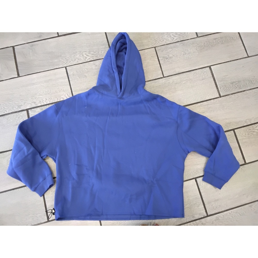 Ananke Royal Blue Hoodie W/O Rib Fleece Sweatshirt A0213 Mens Size Small